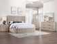 Henry Reeded King 4-Piece Bedroom Set, Tan Finish