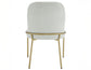 Conrad Upholstered Side Chair with Gold Leg