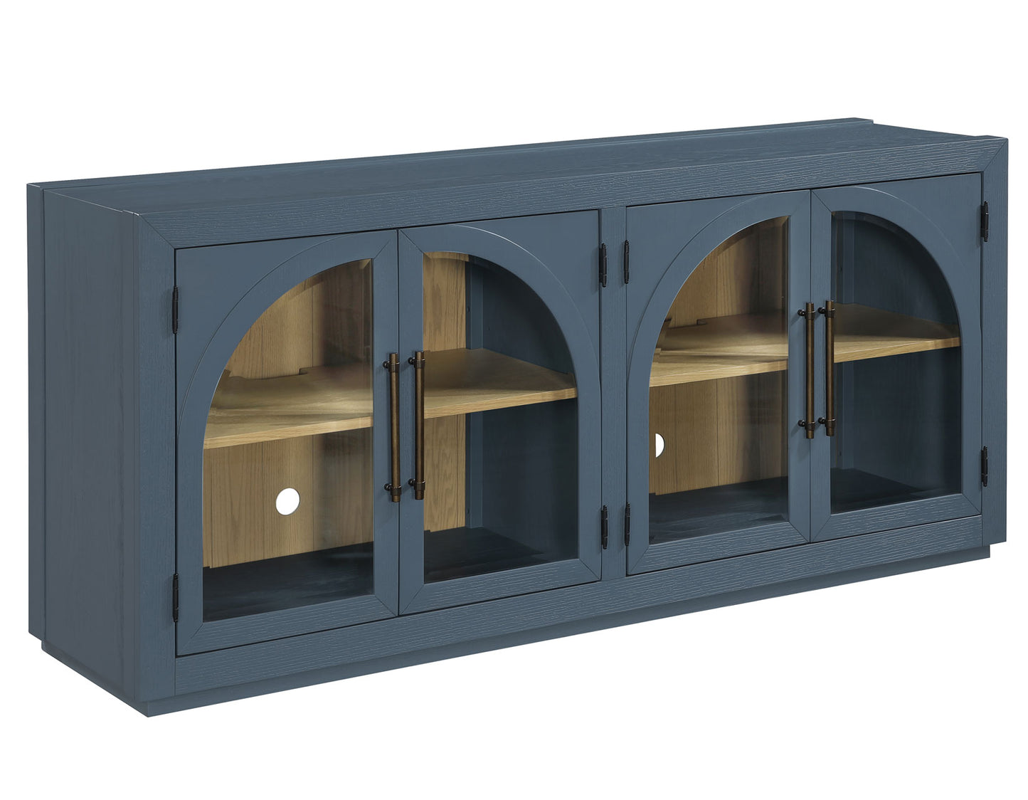 Magnolia Cathedral Doored Server, Dusty Blue Finish