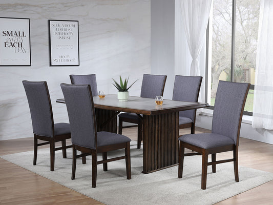 Sherwood 5-piece Rectangular Dining Set Brown