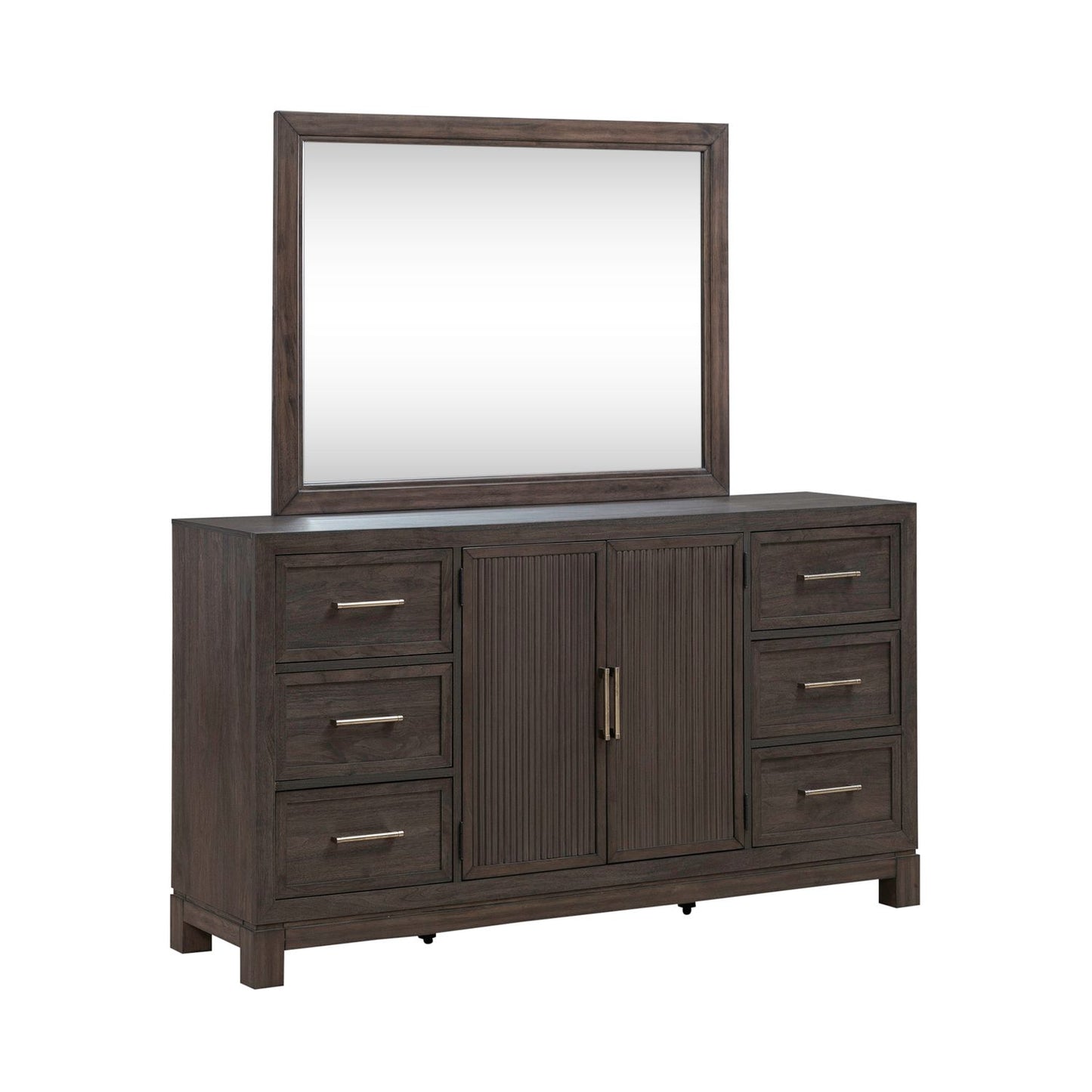 Modern Edge - Dresser & Mirror