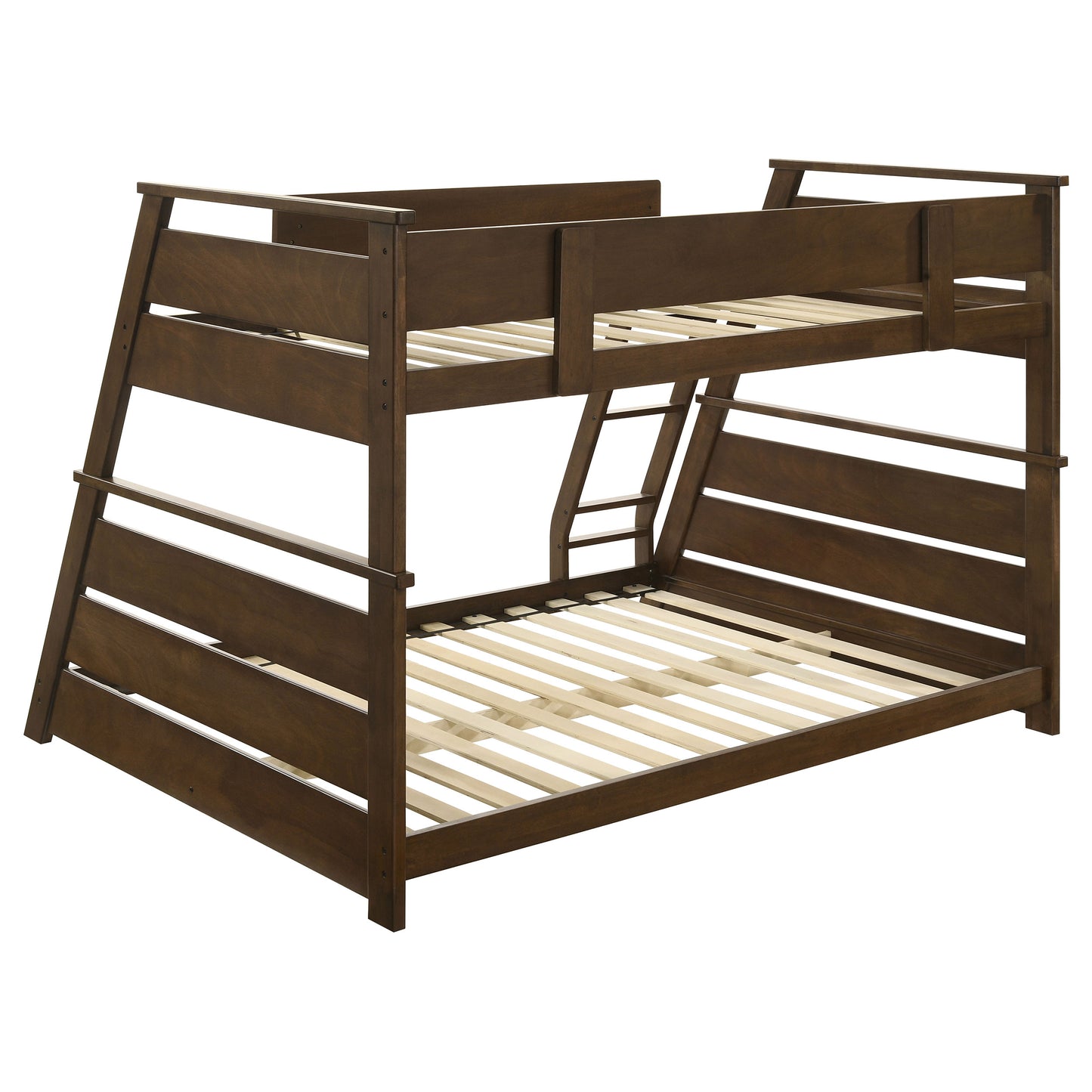 Holden Wood Veneer Twin Over Full Bunk Bed Walnut