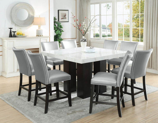 Camila Marble Counter Dining Group (Mix or Match Chairs)