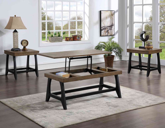 Ralston 3-Piece Lift-Top Set (Lift-Top Cocktail Table & 2 End Tables)