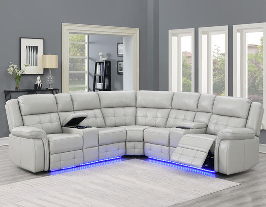 Durango 3-Piece Dual-Power Sectional (LAF & RAF Loveseat & Wedge)