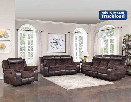 Pueblo 3-Piece Manual Reclining Set (Sofa, Loveseat & Chair)