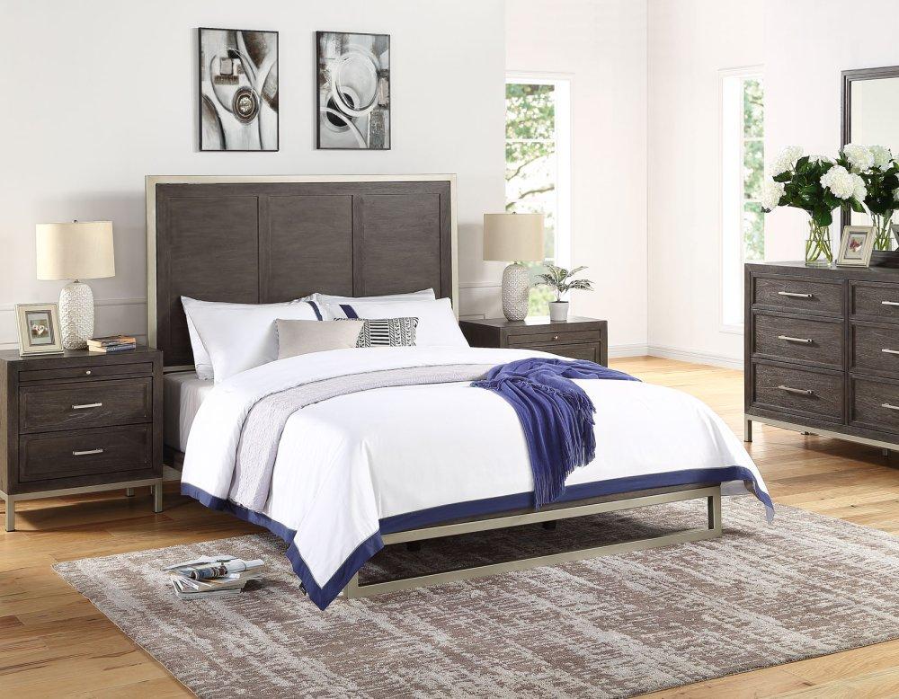 Broomfield 4-Piece Queen Set(Q Bed/NS/Dresser/Mir)