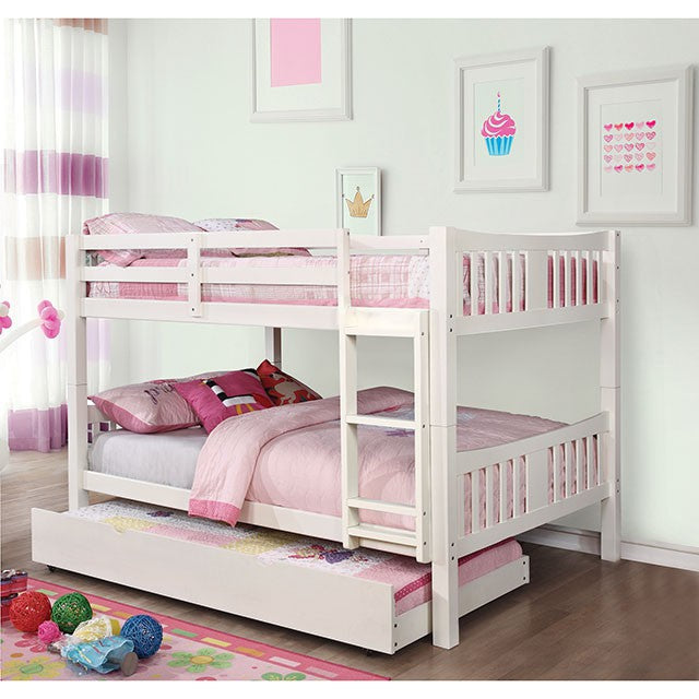 Cameron-Full/Full Bunk Bed, White