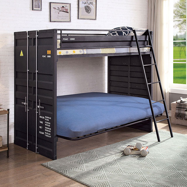 Lafray-Twin Bunk w/ Futon Base