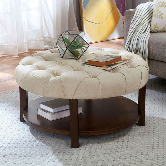 Alferia-Round Ottoman