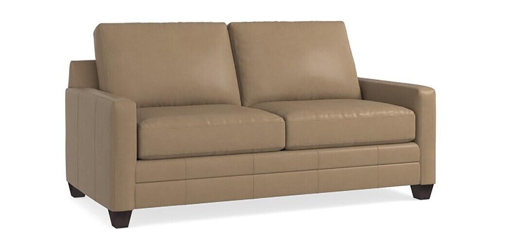 Carolina Leather Thin Track Arm Studio Sofa