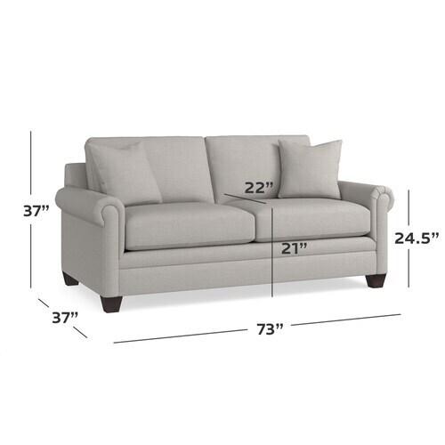 Carolina Panel Arm Studio Sofa