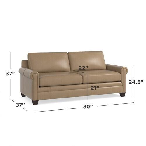 Carolina Leather Panel Arm Queen Sleeper