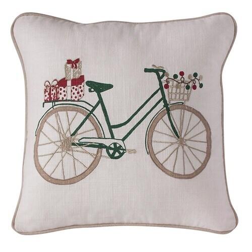 Bike with Gifts Pillow