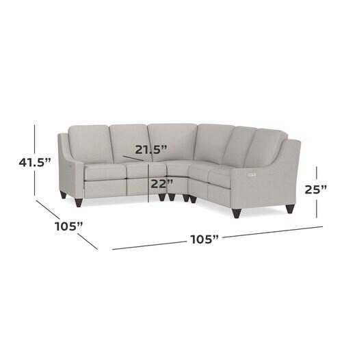 Motion Reclining Fabric L Sectional