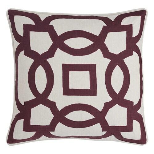 Nora Wine Pillow Cover + Insert