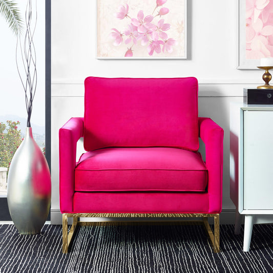 Avery Pink Velvet Chair