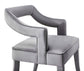 Tiffany Grey Velvet Chair