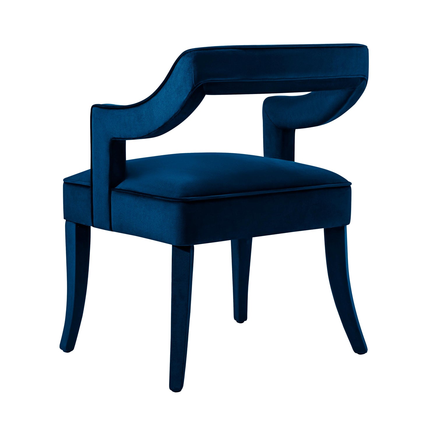 Tiffany Navy Velvet Chair