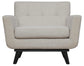 James Beige Linen Chair