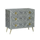 Kadiri Black and White Bone Inlay Dresser