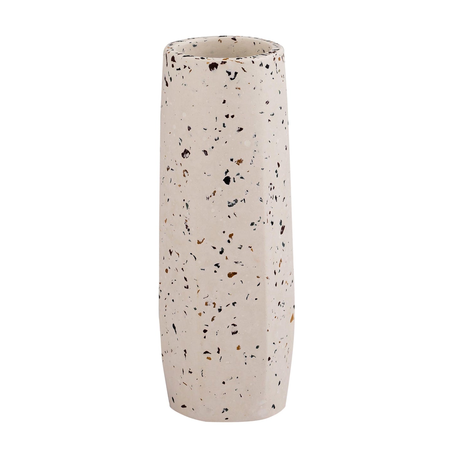 Terrazzo White Vase - Small Skinny