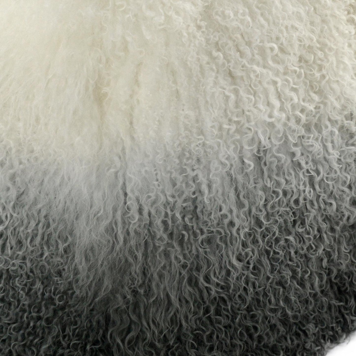 Tibetan Sheep White to Grey Pouf