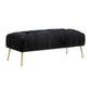 Jessica Black Velvet Bench by Inspire Me! Home Decor