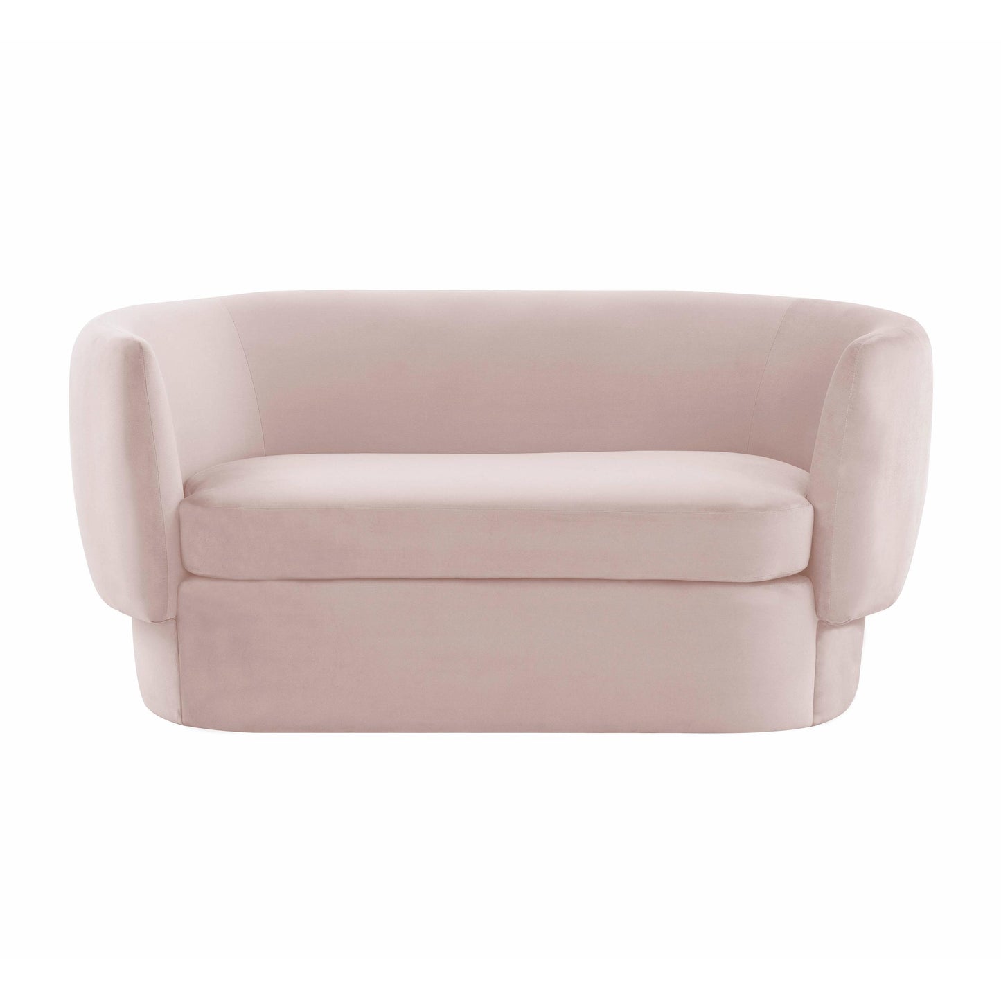 Isabella Blush Velvet Loveseat