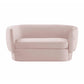 Isabella Blush Velvet Loveseat