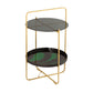 Enamel Black/Green Side Table