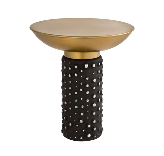 Blaze Glass/Brass Side Table