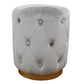 Skylar Grey Velvet Ottoman