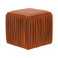 Morgan Cognac Pleated Ottoman