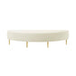 Bianca Cream Velvet King Bench