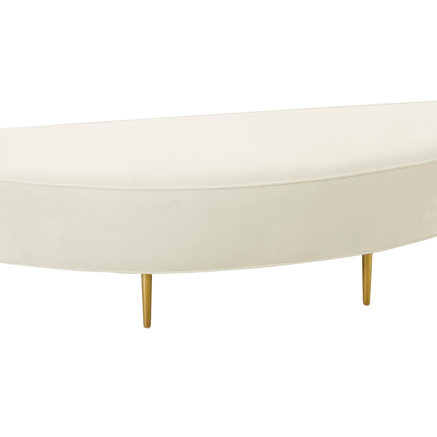 Bianca Cream Velvet King Bench