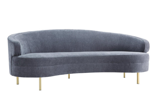 Baila Grey Velvet Sofa