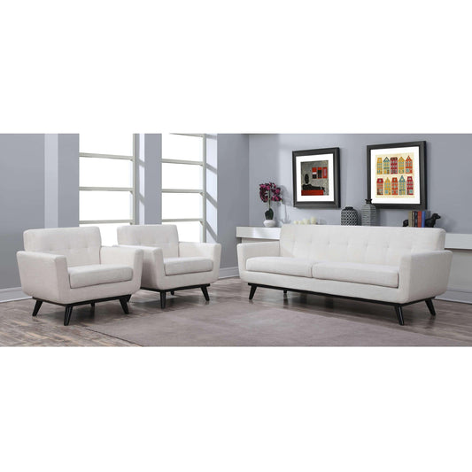 James Beige Linen Sofa