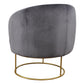 Bella Grey Velvet Chair