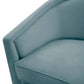 Flapper Bluestone Velvet Swivel Chair