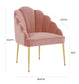 Daisy Petite Blush Velvet Chair