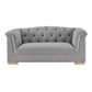 Farah Grey Velvet Loveseat by Inspire Me! Home Decor