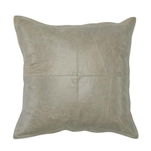 Leather Pike Gray Pillow Cover + Insert