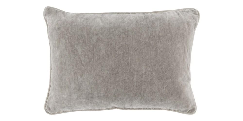 Heirloom Velvet Silver Pillow Cover