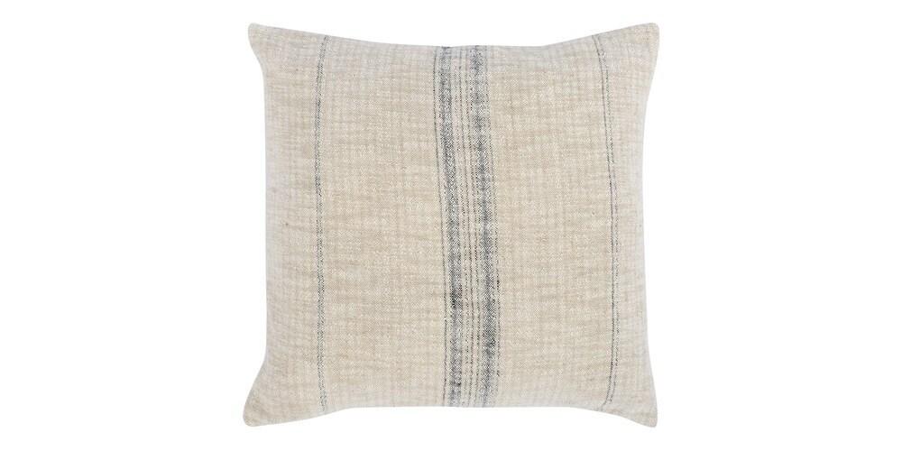 Ria Natural Black Pillow Cover + Insert