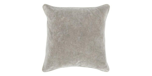 Heirloom Velvet Silver Pillow Cover