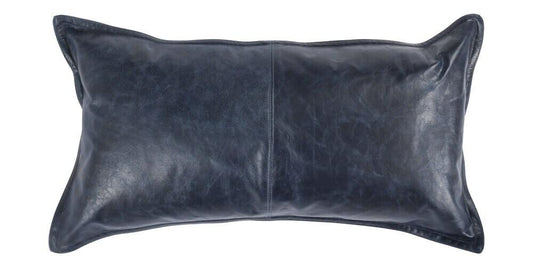 Leather Naval Night Pillow Cover+Insert