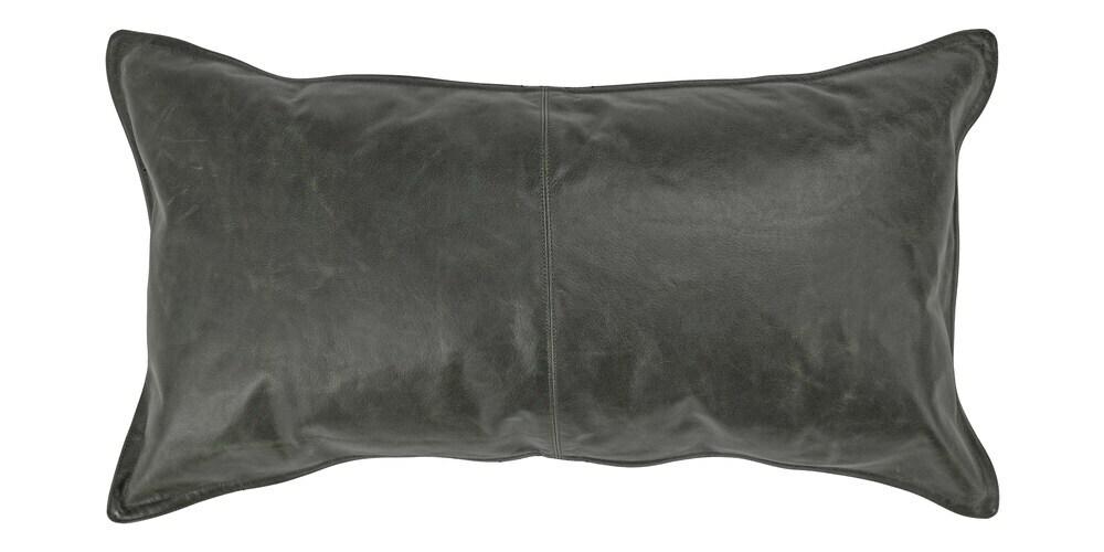 Leather Acre Forest Green Pillow Cover