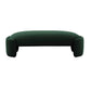 Toledo Forest Green Velvet Bench