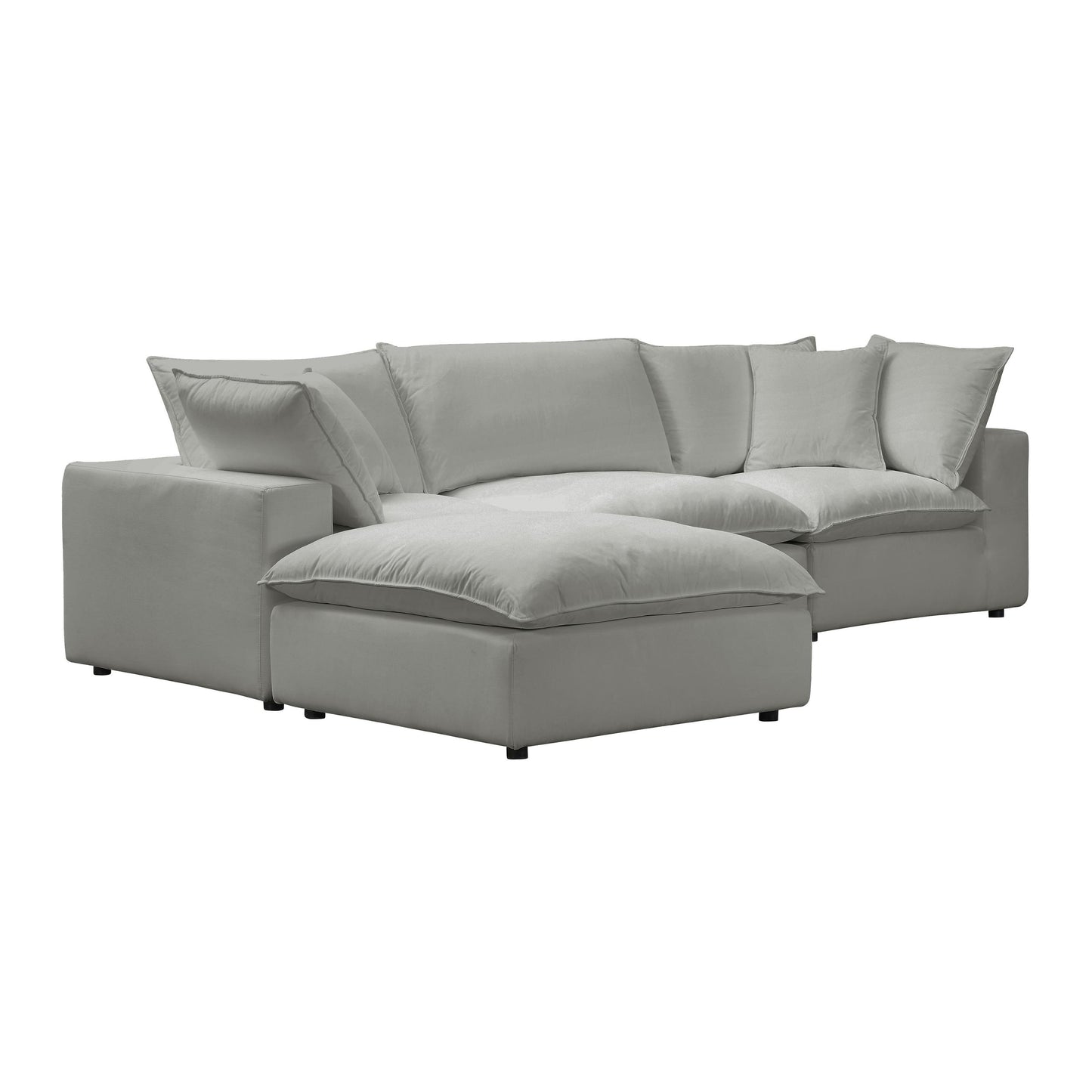 Cali Slate Tweed Modular 4 Piece Sectional